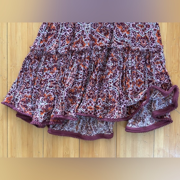 Misa Los Angeles Vibrant Red and Purple Dress - Picture 5 of 7